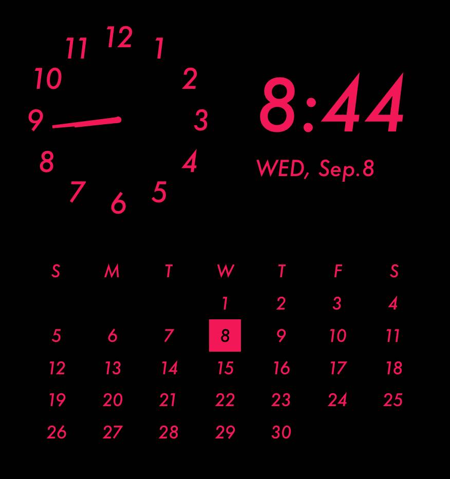 Pink neon widget Clock Widget ideas[ZnODbD1b5nwVzqaP8UPd]