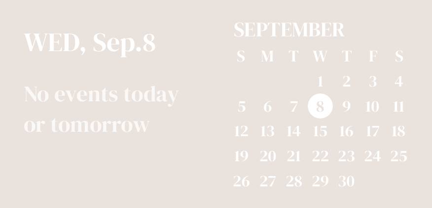 Soft beige widgets Календар Идеје за виџете[zFILBDDPLS8YaDA8YrDS]