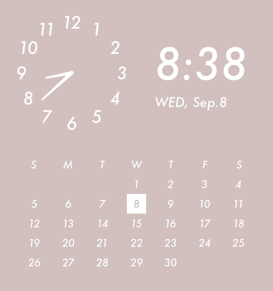 Simple pink widget 시계 위젯 아이디어[183NZHqRWTnwYYJeXLKT]