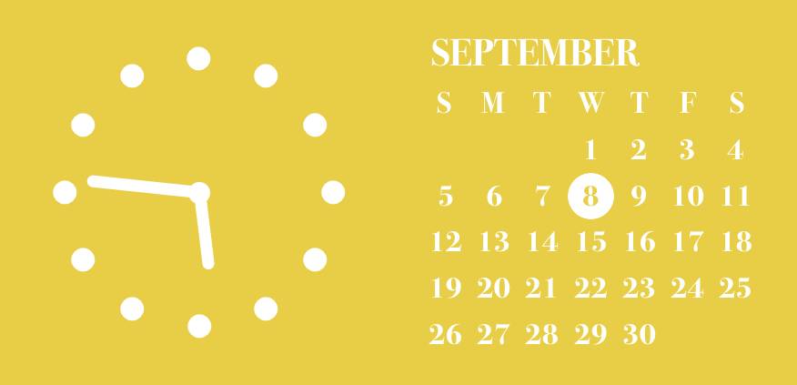Autumn yellow widget Horloge Idées de widgets[priS1TTHKVC9DUW8jBrD]
