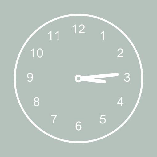 Neutral leaf widget Clock Widget ideas[zgiEHy8LAZz7Dfh28NAQ]