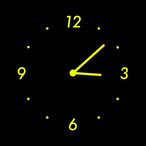 Yellow neon widget ساعت ایده های ویجت[I04hKEATGsWtjT2Sv9gg]