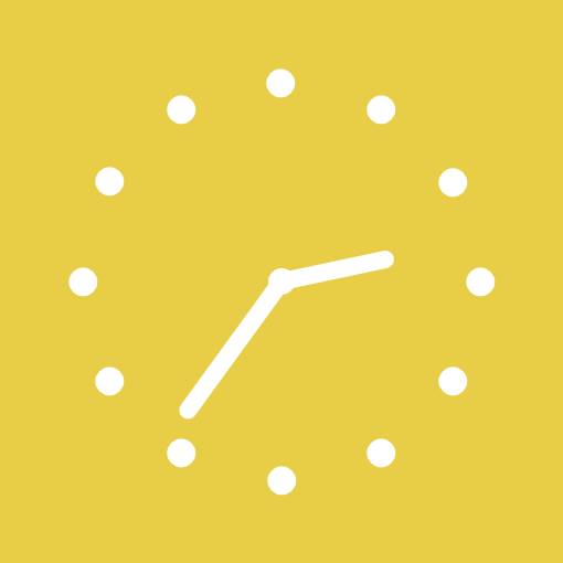 Autumn yellow widget Uhr Widget-Ideen[fcoZQ3LiooP7utus9LUS]