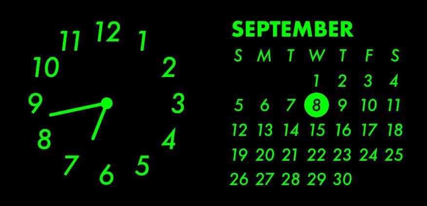 Green neon widget Reloj Ideas de widgets[yUHWMAfEuRrYUEFeMnWx]