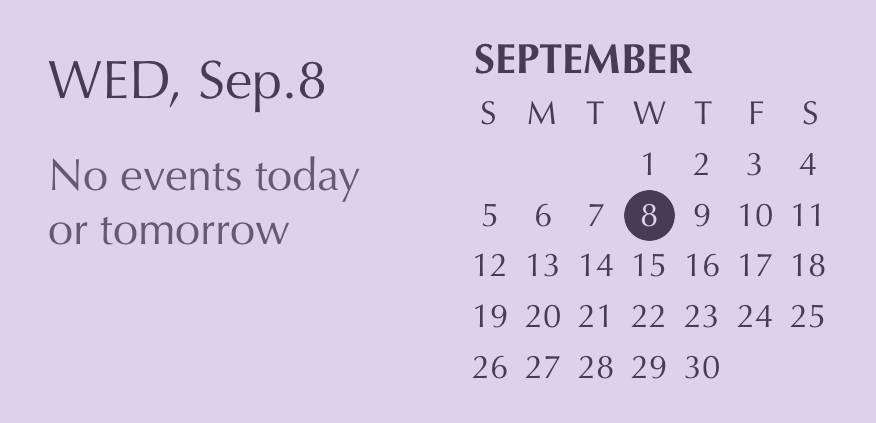 Purple pastel widget Календар Идеје за виџете[1mwDvYLUZCtTHknC0gAW]