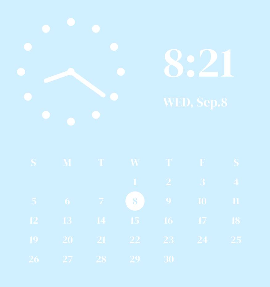 Sky blue widget Clock Widget ideas[gQ8TdAEcV67cydKaMjv2]