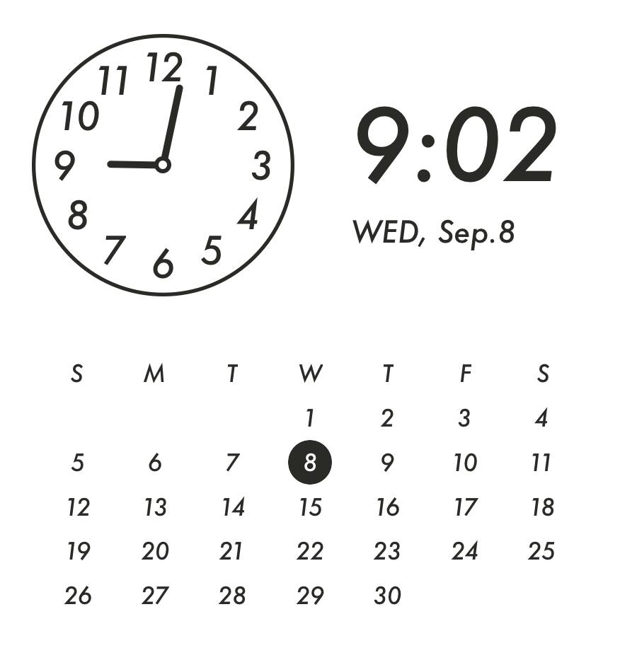 Cool white & black widget Reloj Ideas de widgets[2dFvRPP87lIRVFAQ8mQT]