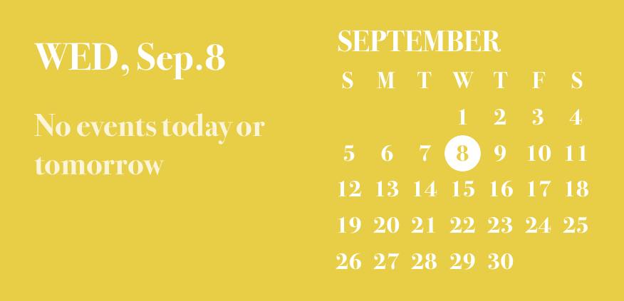 Autumn yellow widget 日曆 小部件的想法[YwCJyt2lA8XgfQe6T26t]