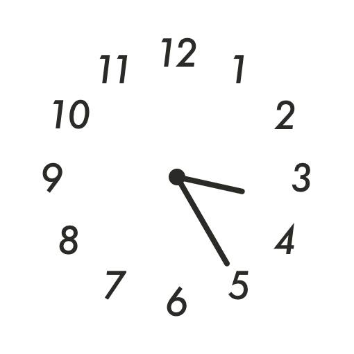 Cool white & black widget Reloj Ideas de widgets[2mzL5J6opG4exdfFz3mq]