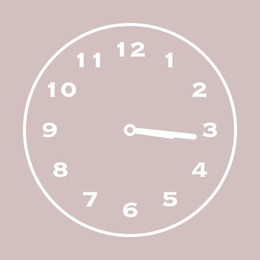 Neutral pink street widgets Horloge Idées de widgets[KwtAS933IsbmQYuL9E2J]