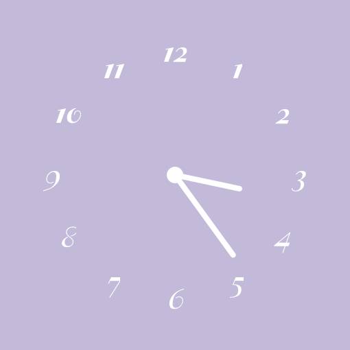 Soft purple widgets Uhr Widget-Ideen[YQh9GBlnmC4RUFacNnF0]