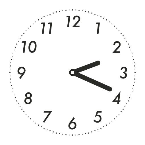 Cool white & black widget Horloge Idées de widgets[0LvExUzUDe4uXl8ERo5B]