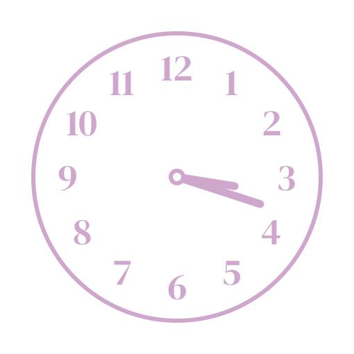Purple pink vintage widget時計ウィジェット[FImkF9z61BvN1LA8Id0a]