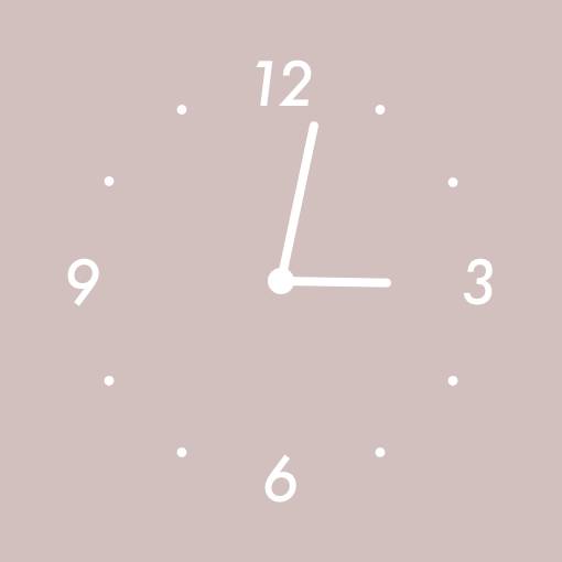 Simple pink widget Clock Widget ideas[g0JDeyaUbrrmffZsxEg9]