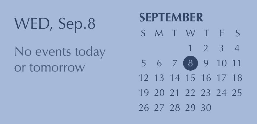 Sophisticated blue widget Kalendar Ideje za widgete[ekk34ZWYzkeDaNZYvVqW]