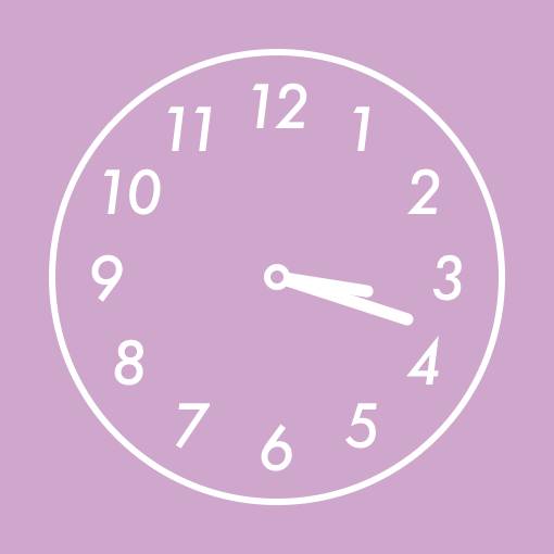 Purple pink street widget時計ウィジェット[80OxkZgT8OOiCrpUAIIo]