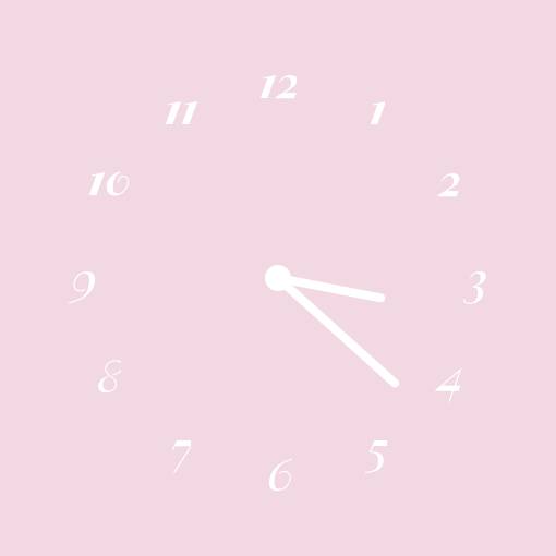 Powder pink widgets นาฬิกา แนวคิดวิดเจ็ต[xMT7epgSgUGN8nXxCibM]