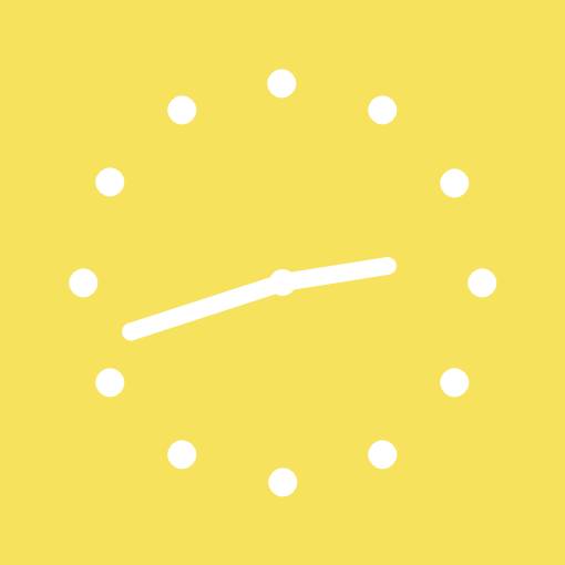 Yellow lemon widget時計ウィジェット[mgD3czqYdIQkv1vpGHiz]