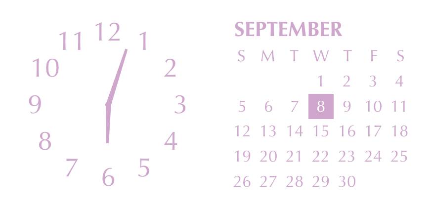 Purple pink elegant widget Horloge Idées de widgets[oVK4moeUeYJH8Uh8HaIG]