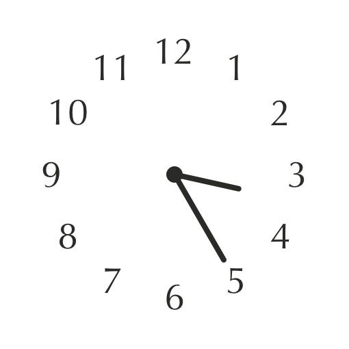 Smart white & black widget Reloj Ideas de widgets[CxmSpfUIfcSIagRJaj0P]
