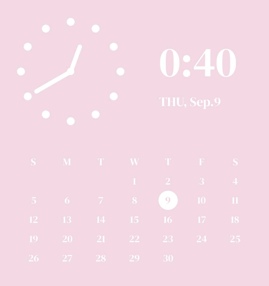 Powder pink widgets ساعة أفكار القطعة[JxDm1Xt3Uls8i3xOYDZy]