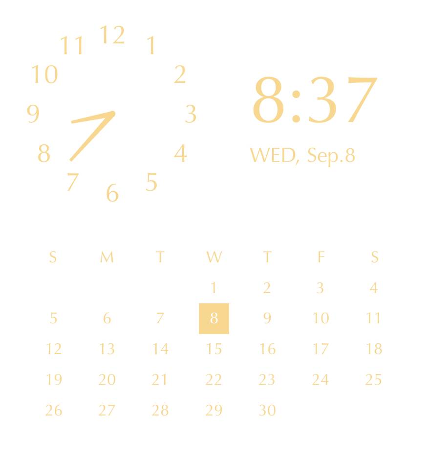 Autumn elegant widget ساعة أفكار القطعة[oiIQNm9wfYxWKo1qQCcg]