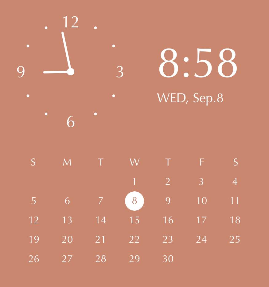 Autumn leaf widget Clock Widget ideas[GVnOlCtydE53ygiZfTyz]