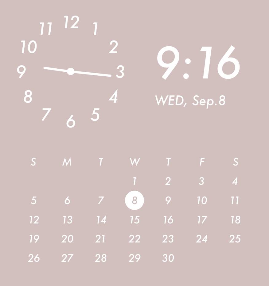 Simple pink widget ساعت ایده های ویجت[LJ2l7YJQehC4wCVAm72q]