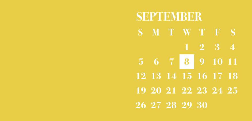 Autumn yellow widget Kalender Widget-ideeën[TTHR4ugi0b8vL2enqJQA]