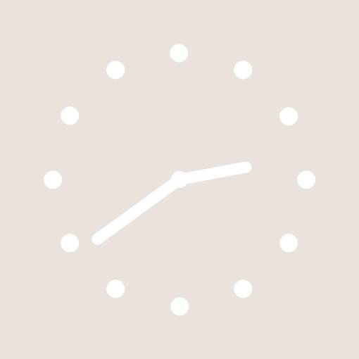 Soft beige widgets Годинник Ідеї для віджетів[R9hzGLsesXgh2gXGllXh]