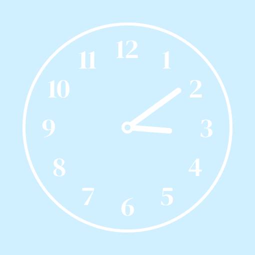 Sky blue widget Часовник Идеи за джаджи[GmnOjG2yMtX9PFtup6Xa]
