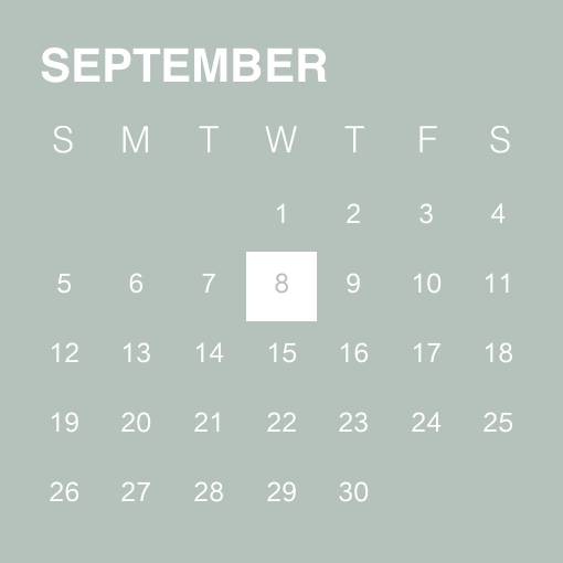 Neutral leaf widget Kalendář Nápady na widgety[qHqMrj9wlv8xjwjQEsfE]