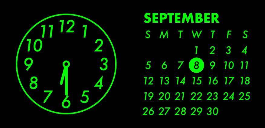 Green neon widget ساعت ایده های ویجت[EVC5j5q4Z3Y9B5hhU67q]