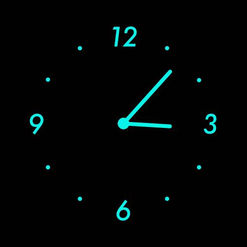 Blue neon widget Horloge Idées de widgets[6TTj8dLxio2UiBsx5Gcd]