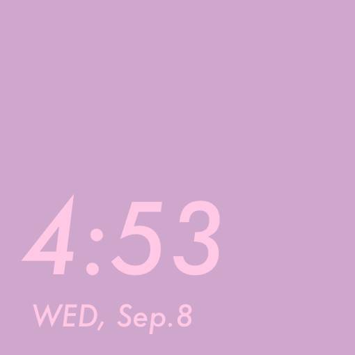 Purple pink harajuku widget時間ウィジェット[qxxl6hRWl56S2ubRlSO3]
