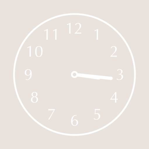Soft beige simple widgets นาฬิกา แนวคิดวิดเจ็ต[vrlEyaO8hM9Iuch60lSI]