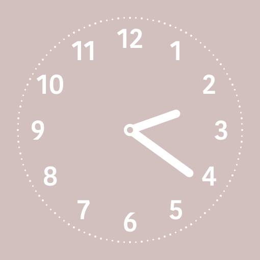 Neutral pink pop widget Clock Widget ideas[Hp9P5xeGVf7yVDxgQ6jx]