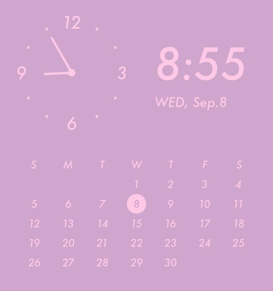 Purple pink harajuku widget Uhr Widget-Ideen[S5EmxRKH6fClEaOUZEOW]