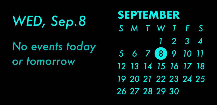 Blue neon widget Calendario Idee widget[rDl22PQSjD0NdDr0olHz]