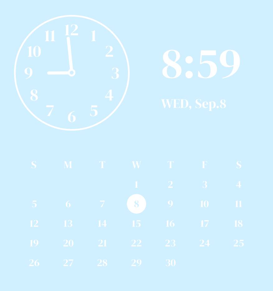 Sky blue widget Clock Widget ideas[yGuBXVGoJHawDhkkSh1s]