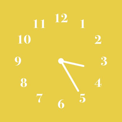 Autumn yellow widget นาฬิกา แนวคิดวิดเจ็ต[6KumJ0PronfWGZQJZNRo]