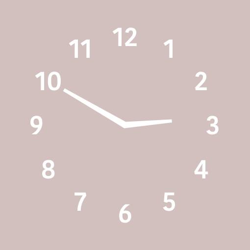 Neutral pink pop widget ساعة أفكار القطعة[1vJ5yEjHJok8XfBAyhmt]
