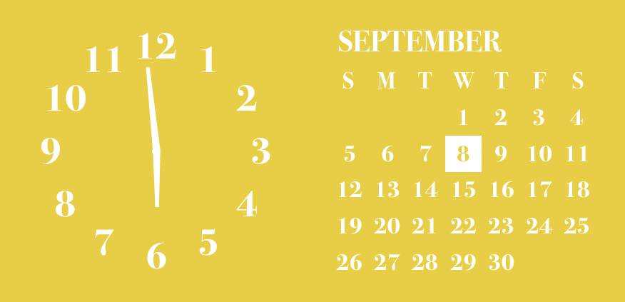 Autumn yellow widget Laikrodis Valdiklių idėjos[qvcr8SFIlumFhQ0Aad0h]
