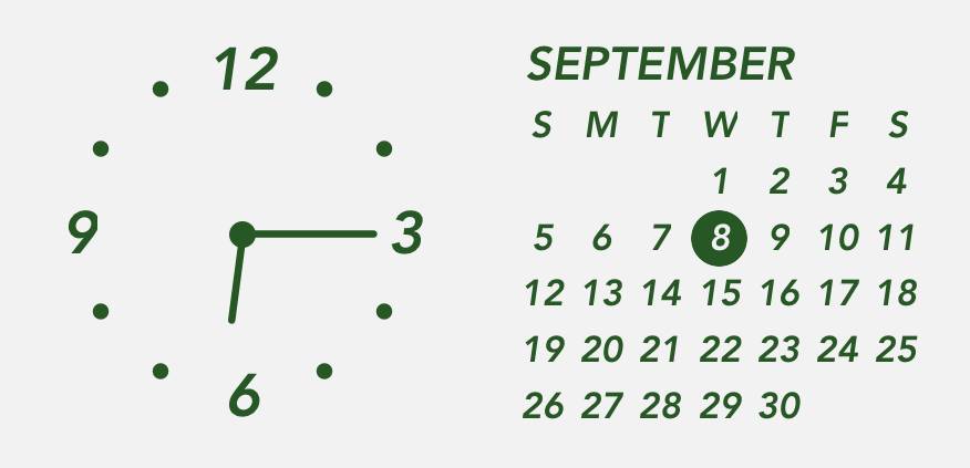 Dark green gray widget Reloj Ideas de widgets[dz8zgTIeRLrBcIHrPW2m]
