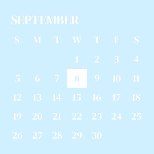 Sky blue widget Kalendarz Pomysły na widżety[UH3wCAPmK7I4VPNtYklf]