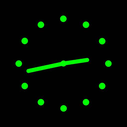 Green neon widget 시계 위젯 아이디어[pdIWrvOfJfeEOekT8ALS]