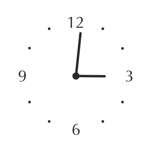 Smart white & black widget Reloj Ideas de widgets[y4k3vZAweodLv3fCy4SJ]