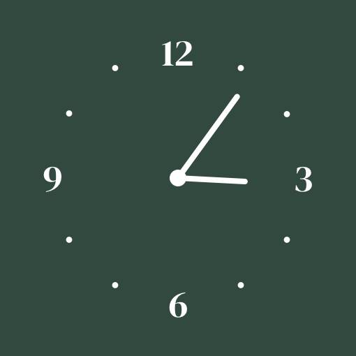 Christmas green widget Clock Widget ideas[un9WAjRHng3bf5rrXrdQ]