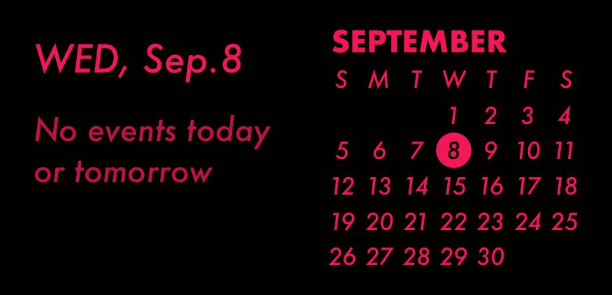Pink neon widget Calendario Ideas de widgets[EYDxUp6PKWskhsAryuKN]