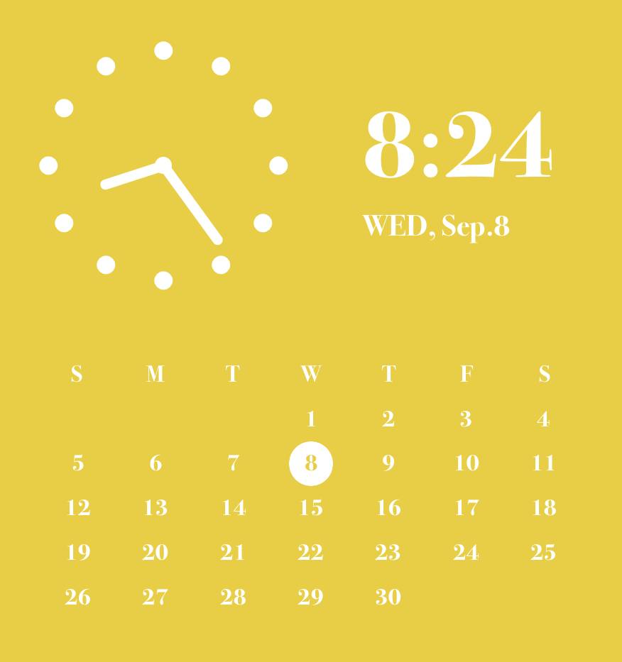 Autumn yellow widget საათი ვიჯეტის იდეები[pfXaOLJQGTXQAasJJDN0]